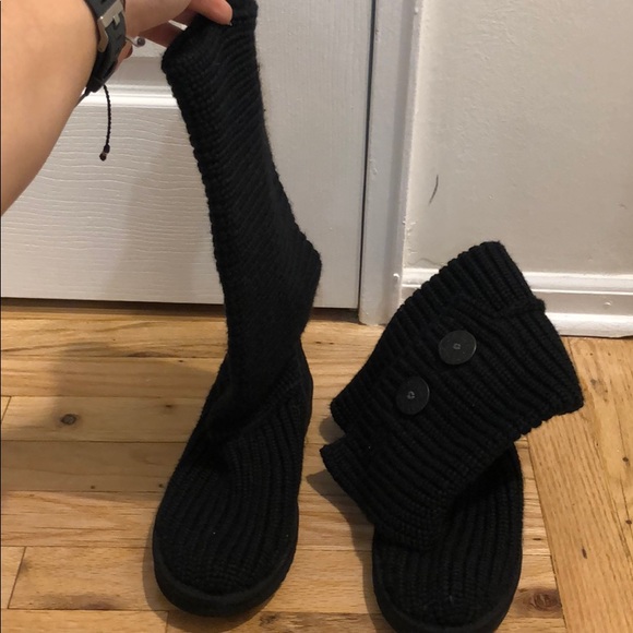 UGG Shoes - UGGS Black knit tall